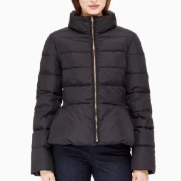 ♠️ kate spade Peplum Puffer Jacket - Picture 2 of 12